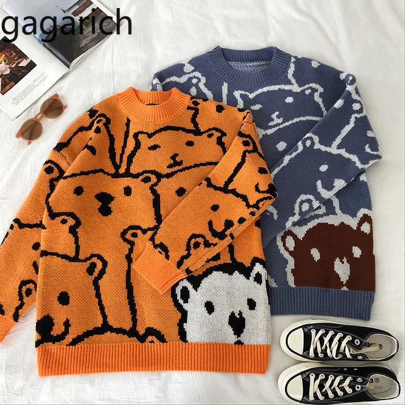 Gagarich женский свитер с милым рисунком медведя из мультфильма зима 2020 новый