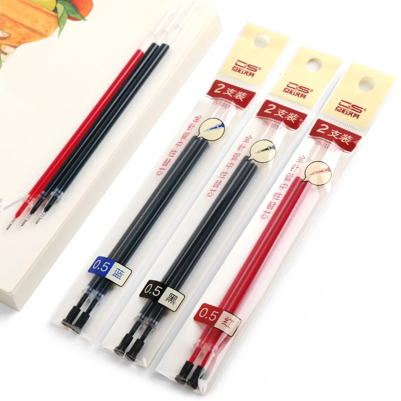 DS гелевые чернила для заправки черные синие красные игла чернил наконечник 0 5 мм