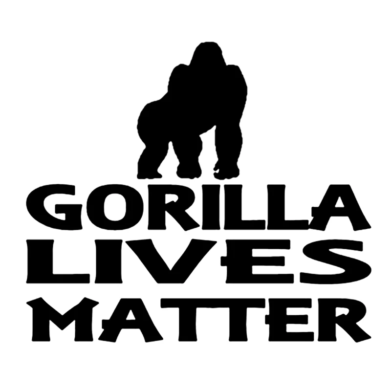 CK20097# наклейки на авто Gorilla Lives Matter водонепроницаемые машину наклейка для