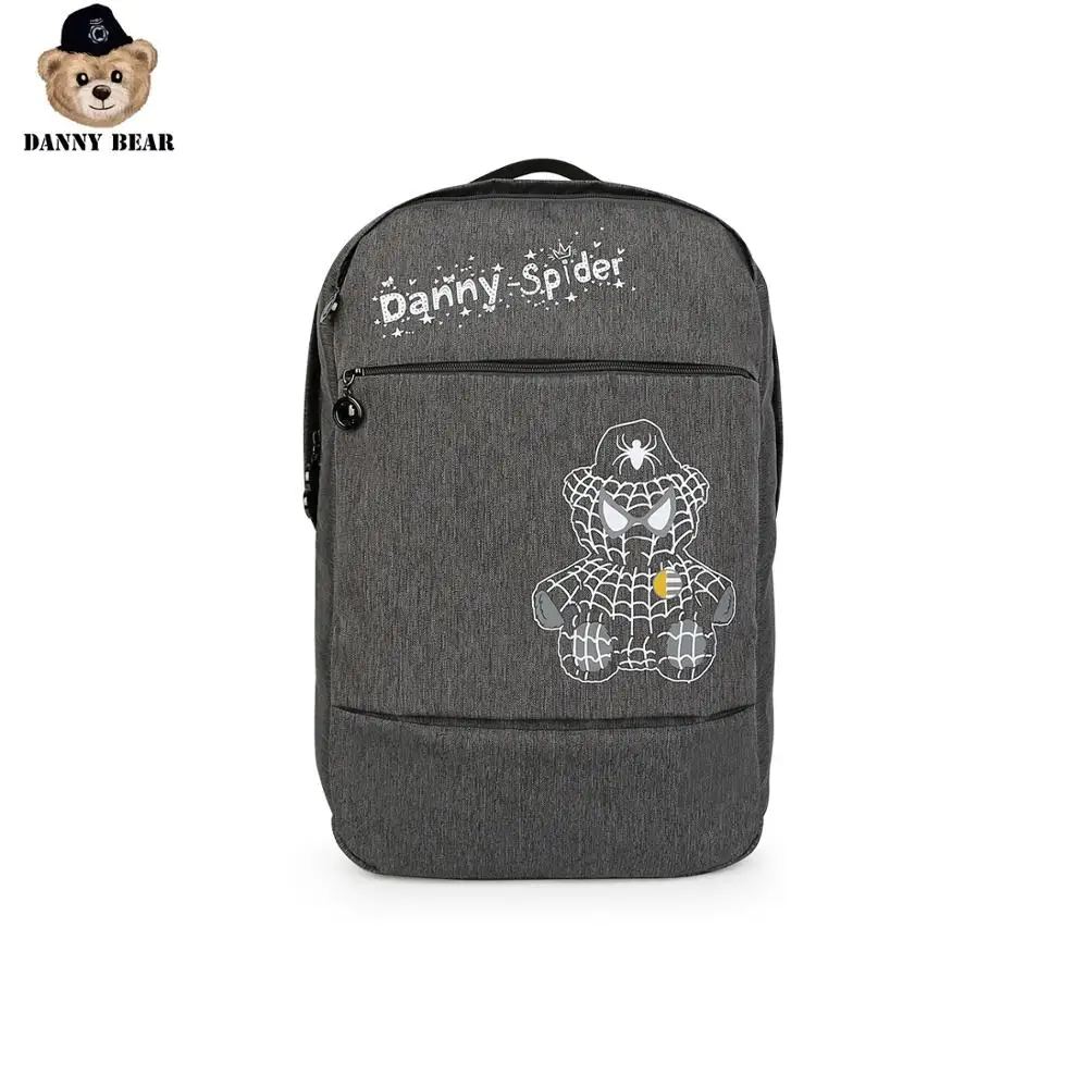 Danny Bear однотонный рюкзак с принтом Модная студенческая дорожная сумка для