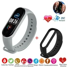 Спортивный умный Браслет, шагомер, Bluetooth, звонки, сообщения, напоминания, пульсометр, цифровые часы со сменным ремешком