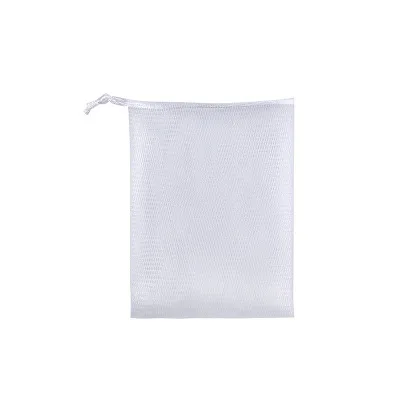 1PC white 1 шт., висящая нейлоновая сетка для мыла, сетчатая сетка для вспенивания, чистящая ванна, мыльная сетка, перчатки для мытья, перчатки для очистки - Цвет: 1PC white