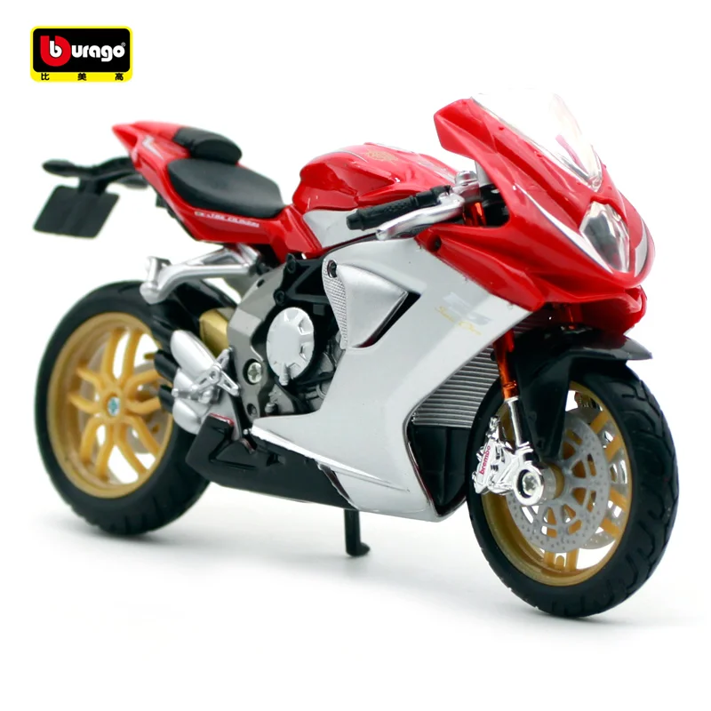 Модель мотоцикла Bburago 1:18 MV Agusta F3 Series Oro 2012 литая модель игрушка новинка в коробке