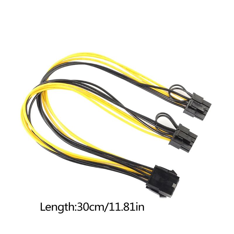 

2021 New 8-pin to Dual 8-pin (6+2) Graphics Card Extension Cord Power Adapter PCI-E Cable