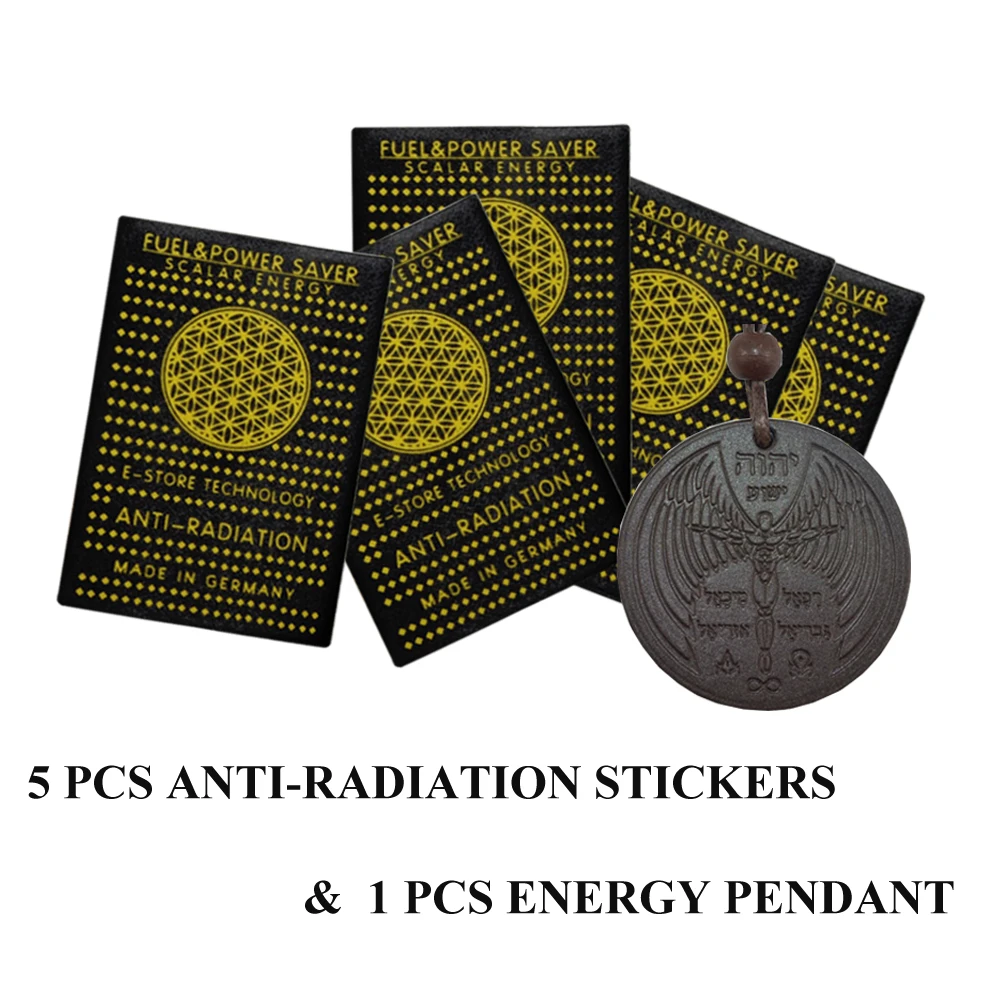 Стикеры + кулон энергетический подарочный набор для здоровья 5 шт. стикер анти