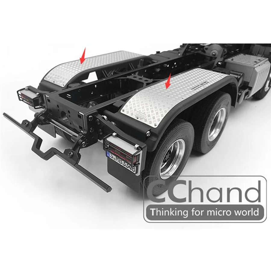 Tamiya грузовики заднее крыло металлические украшения пластины наборы для 1/14 RC