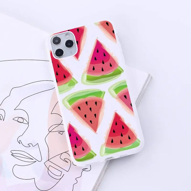

watermelon summer fruit Phone Case Candy Color for iPhone 6 7 8 11 12 s mini pro X XS XR MAX Plus
