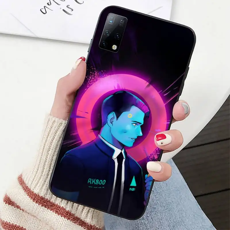 Детройт стать человеком RK800 Коннор чехол для телефона Huawei P40 P30 P20 P10 P9 P8 lite pro Smart