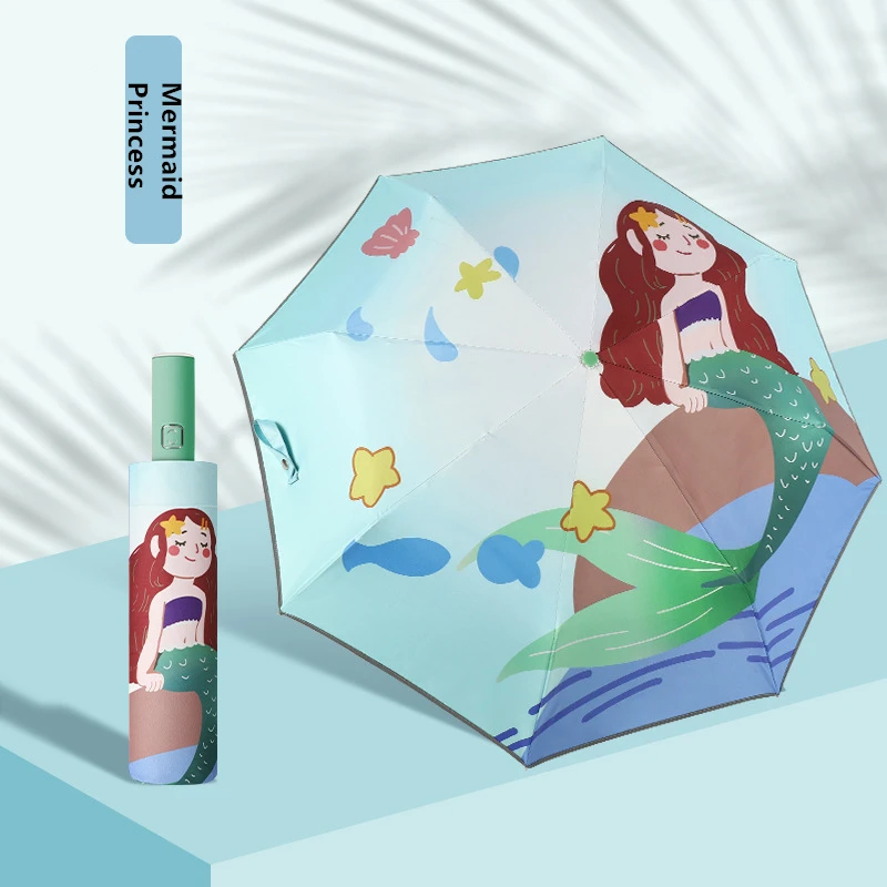 Детский зонт для мальчиков и девочек мультяшный автоматический с