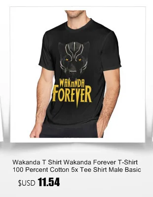 Футболка Wakanda, футболка с графикой Wakanda Forever, футболка большого размера из 100 хлопка, Милая футболка с коротким рукавом для мужчин, графическая футболка