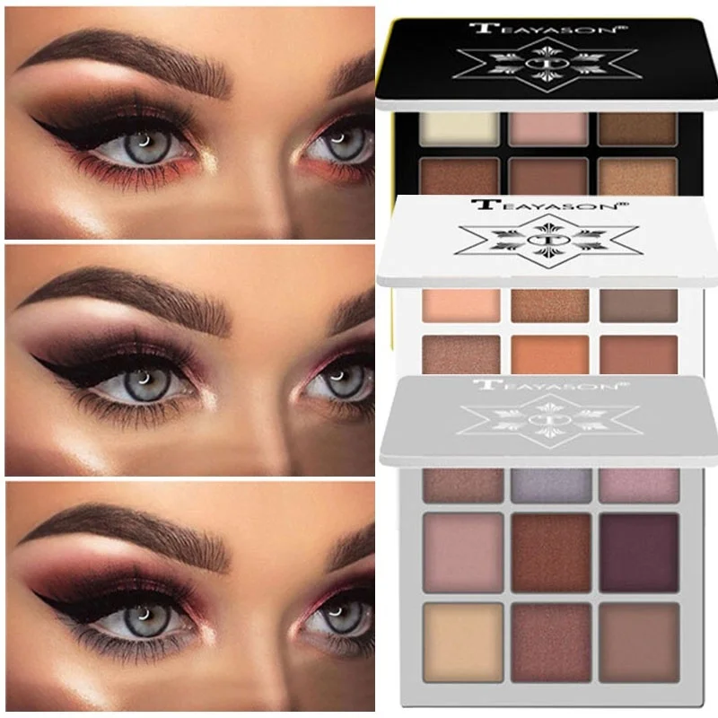 9 Цвет матовые тени для век Мрамор блюдо водостойкий макияж глаз минеральная