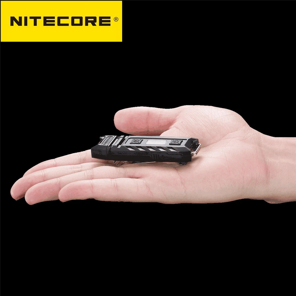 Оригинальный кнопочный фонарь NITECORE перезаряжаемый белый + красный УФ светильник