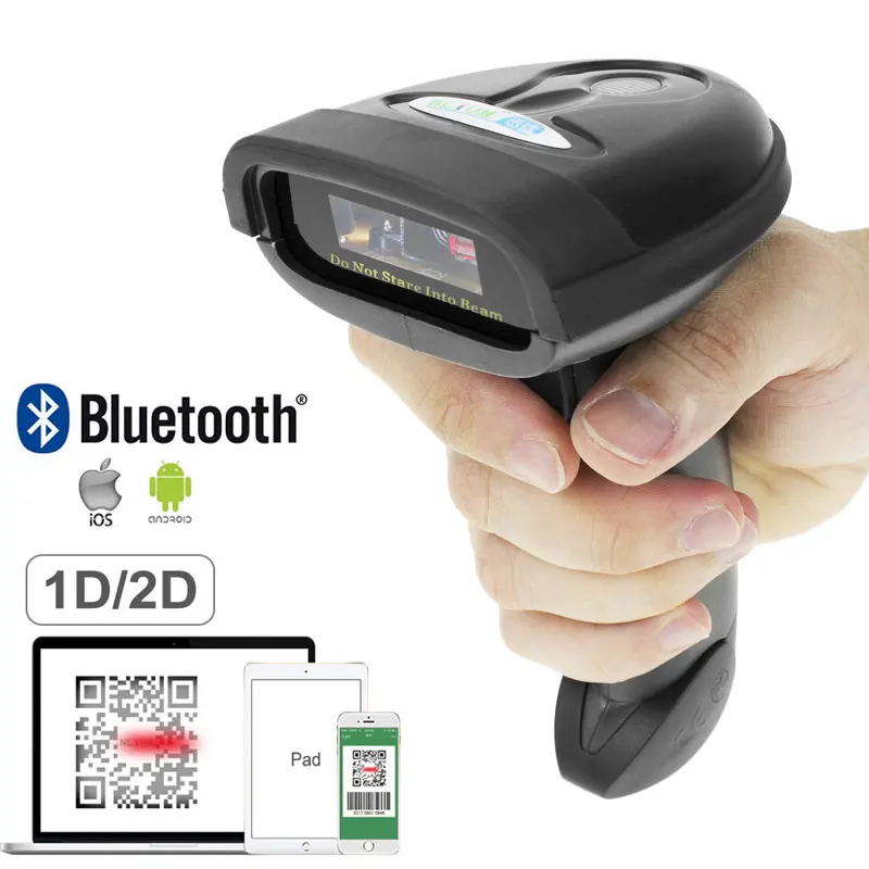 NETUM Bluetooth QR 1D/2D сканер штрих-кода 1200 точек/дюйм USB считыватель для мобильного