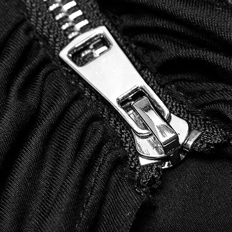 Панк рейв Готический высокий кучи воротник Летучая мышь с длинным рукавом