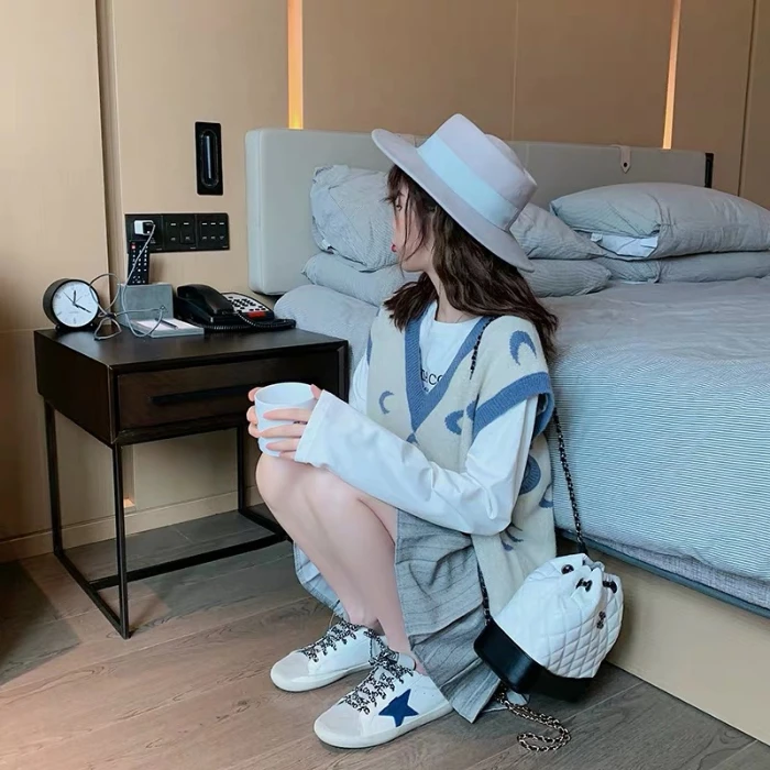 Женский вязаный жилет большого размера свободная верхняя одежда без рукавов с