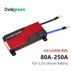 Deligreen 24S lifepo4 bms 80A 100A 120A 200A для 3.2в LiFePO4 литиевая батарея для хранения энергии и солнечной системы