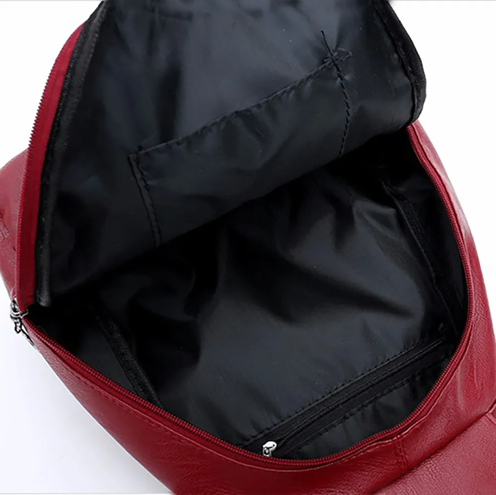 

Backpack Women Multi-purpose Leather Mother Dual-use Bags Vintage Women Backpacks High Quality Leather Backpack Sac A Dos#H15