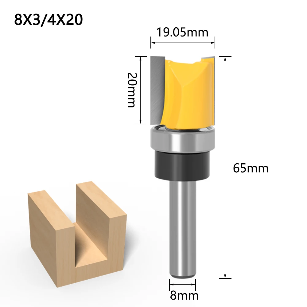 

Концевая фреза, триммер с прямым концом, 8 мм