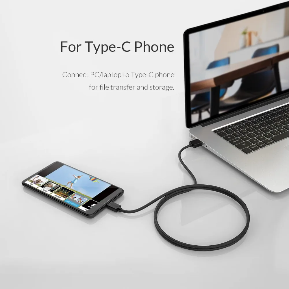 Зарядный кабель ORICO USB C для Huawei Xiaomi передачи данных стандарта ноутбука|Кабели