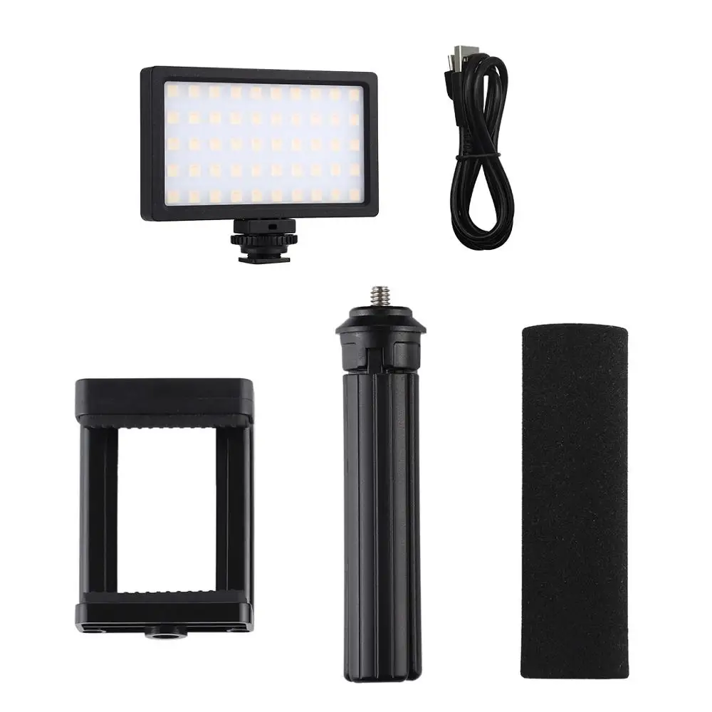 PULUZ карманный 100 LED 800LM RGB полный Цвет затемнения Температура Vlogging на Камера