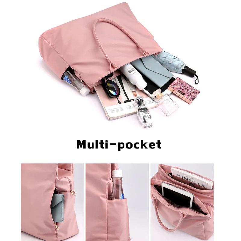 Большая женская сумка из ткани Оксфорд нейлоновая вместительная для путешествий