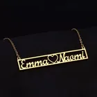 Женское Ожерелье из нержавеющей стали с двумя именами