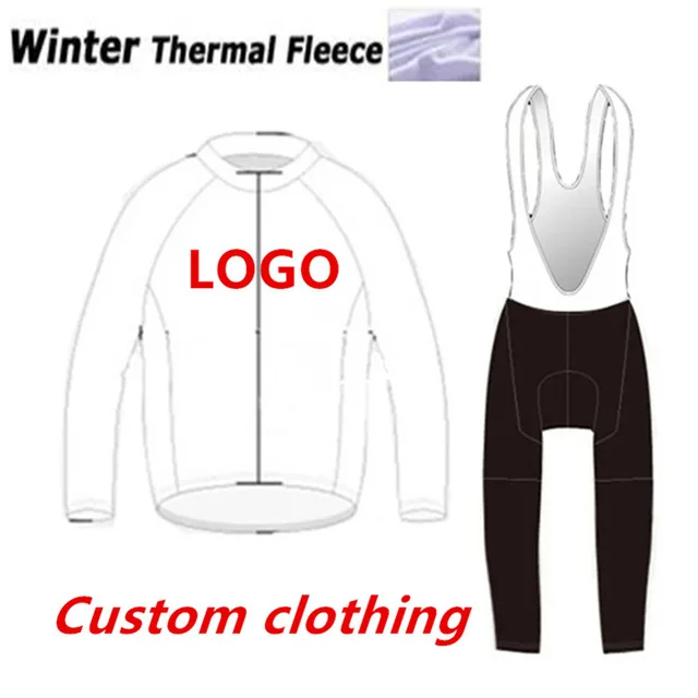 Winter Jersey Set Велосипедная одежда на заказ MTB jersey Custom Ropa ciclismo custom доступная и качественная велосипедная одежда на заказ - Цвет: Winter Jersey Set