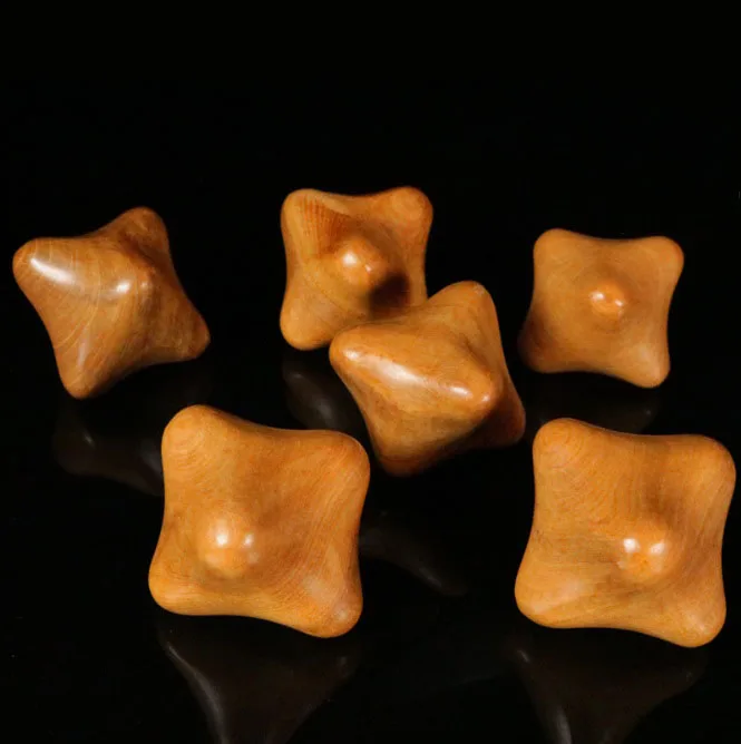 1 шт. ароматный деревянный шестиугольный массажер звезды деревянные пальмовые