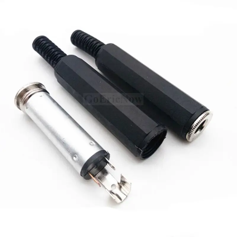 50 шт. сварочный пластиковый переходник со штекером/гнездом для аудио TRS 1/4 дюйма 6 5