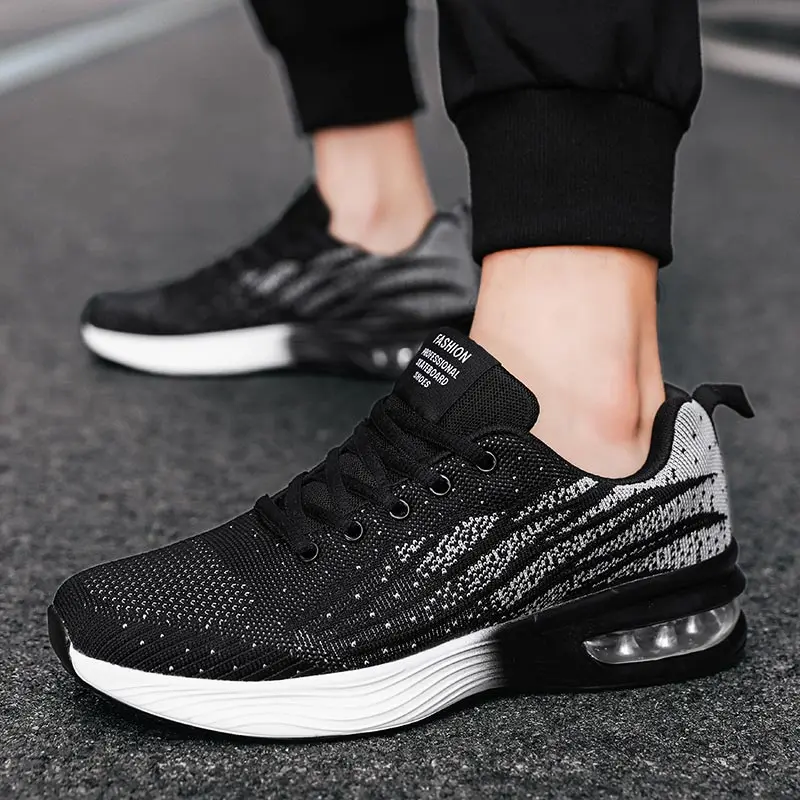 

Large Size Summer Air Cushion Sport Shoes Men Brands Men's Sneakers Sports for Men Running Shoes Man Balck Athletic Gym GMD-0620