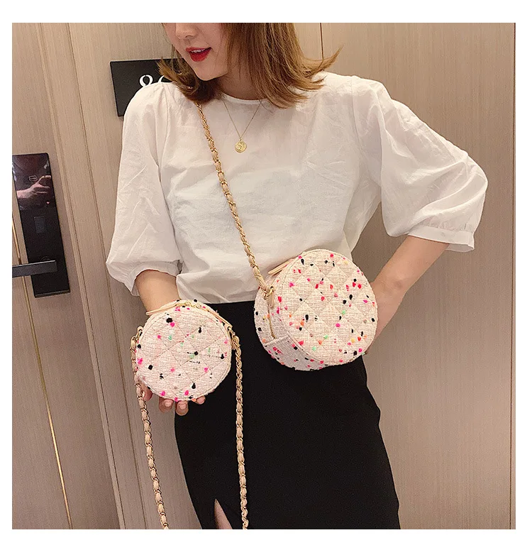 

Bags For Women 2020 Round Handbags PU Leather Women Crossbody Bags Female Small Shoulder Bag Sac A Main Femme