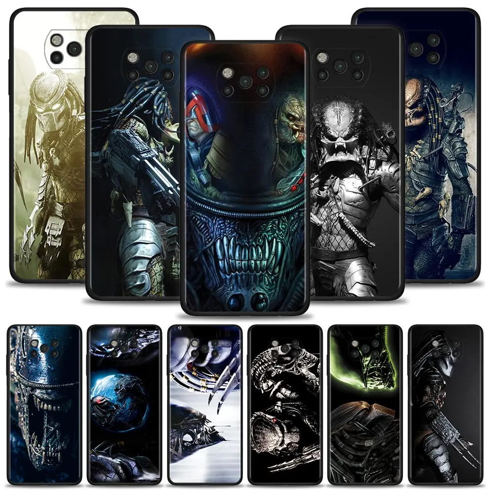 Чехол для телефона Xiaomi Poco X3 NFC F3 GT M3 Pro 5G Pocophone F1 Note 10 Civi 11T 10T 11 Lite 9T чехлы Alien Predator |
