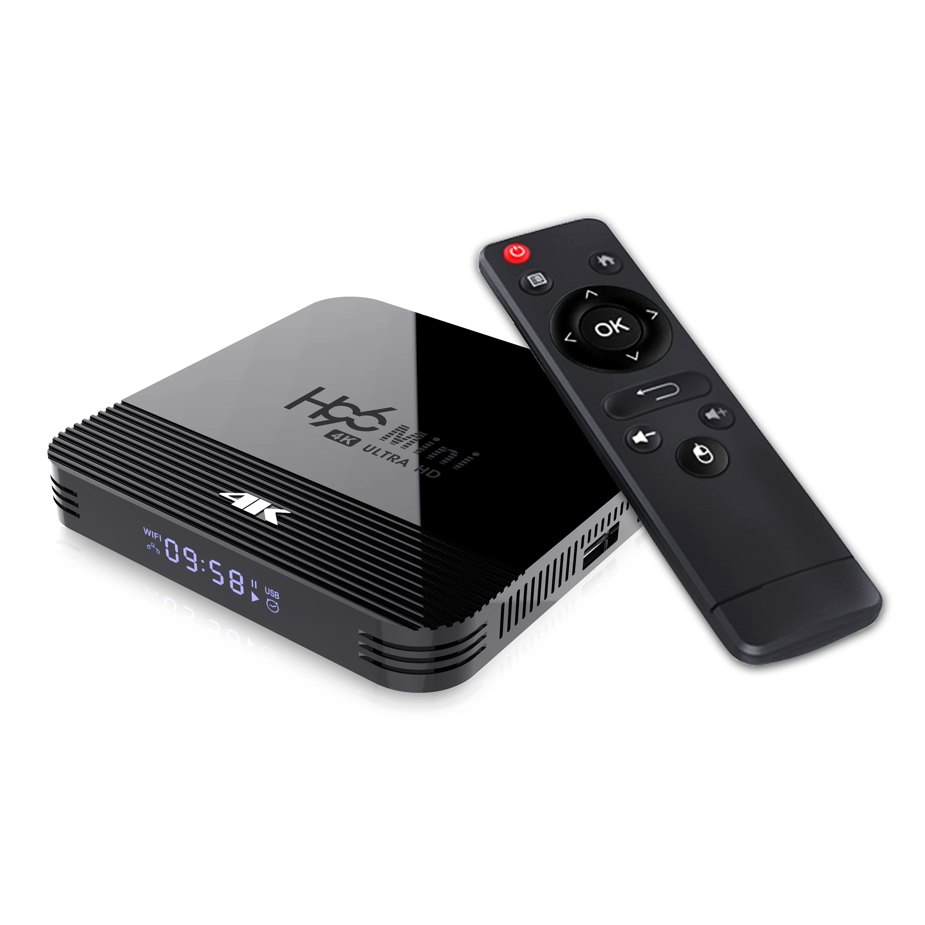 Дешевый четырехъядерный 4K Smart TV Box Android9.0 Rockchip RK3228A Поддержка 2 4G/5G Wi-Fi Bluetooth