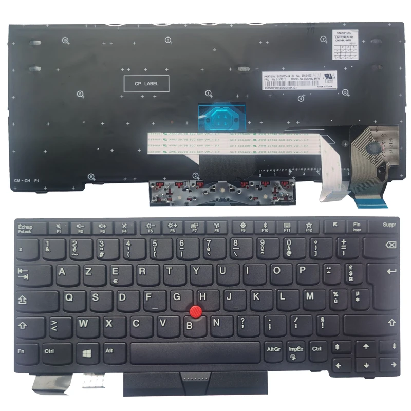 

New French/FR laptop keyboard For Lenovo ThinkPad X280 A285 X390 L13 Yoga S2 5th S2 Yoga 5th 01YP012 NO backlit
