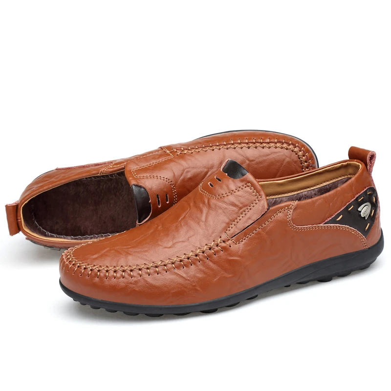 Итальянская мужская обувь повседневные Роскошные брендовые зимние мужские