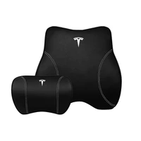 pillow for tesla model car waist neck memory foam car seat headrest car accessories camping travel neck rest pillow supporting