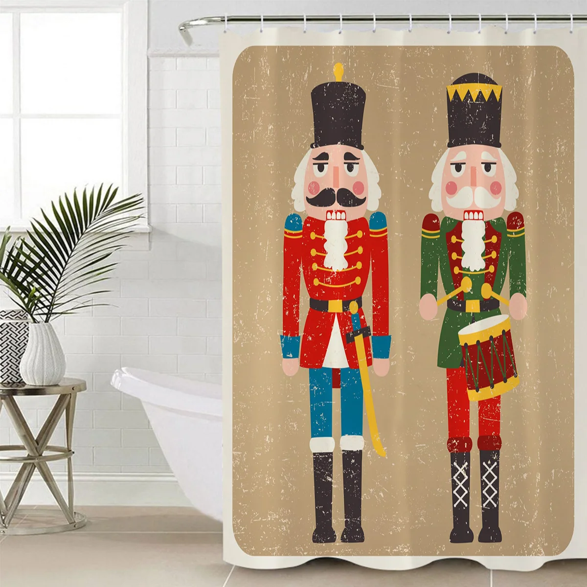Щелкунчик солдат Ретро узор занавески для душа s полиэстер ткань