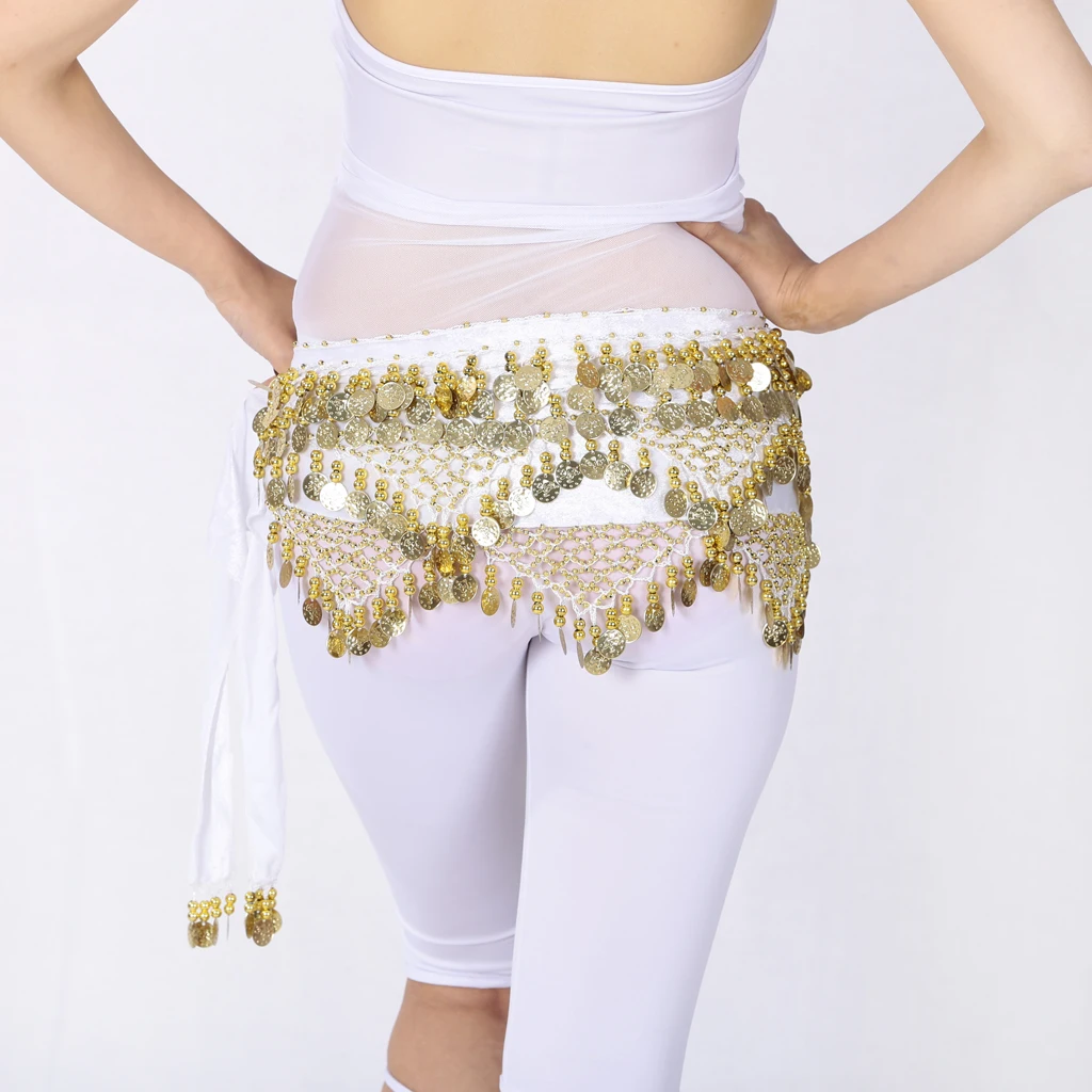 Женский шарф с кисточками для танца живота хип-хоп юбка поясная цепь золотыми