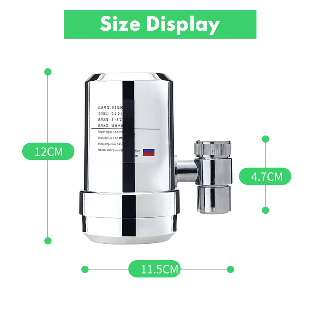 

8 Layer Ceramic Faucet Filter Water Purifier Cleaner Ceramic Activated Carbon for Household Home Kitchen Faucet Tap Filter