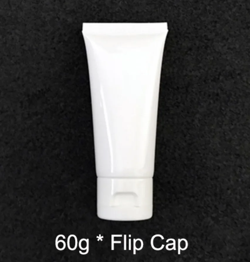 60ml2 5 мл 10 мл 30 мл 50 мл 100 мл 200 мл белая пластиковая мягкая бутылка для макияжа для выдавливания крема пузырьки для шампуня емкость для лосьона 30 шт - Цвет: 60ml2