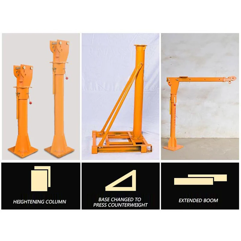 Маленький автомобильный кран грузовик 0 5 тонны самосборный Автомобильный Кран 12