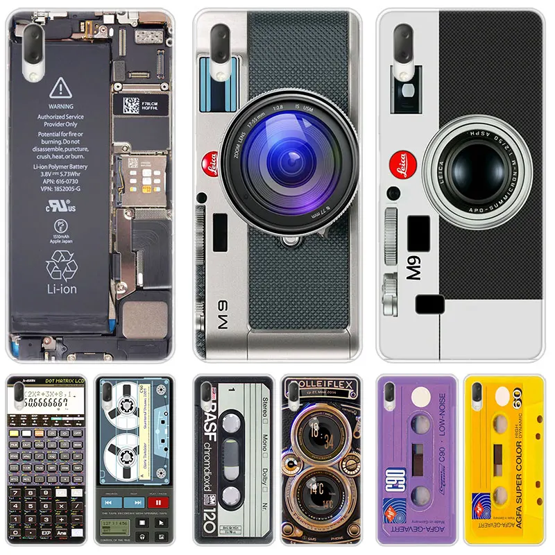 Ретро винтажная кассета камеры музыкальный чехол для Sony Xperia L1 L2 L3 X XA XA1 XA2 Ultra E5 XZ XZ1