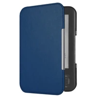 pu leather flip folio magnetic e book cover for amazon kindle 3 3rd reader keyboard screen ereader protective case blue