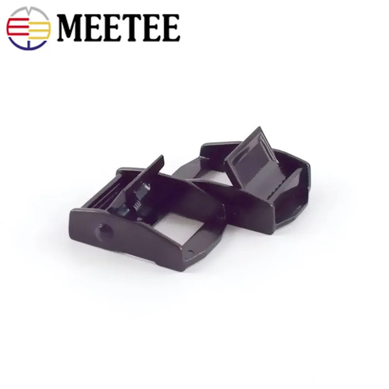 Meetee 2/4 шт. id25 мм Черная Тесьма прижимная Пряжка Регулируемая аппаратная затяжка