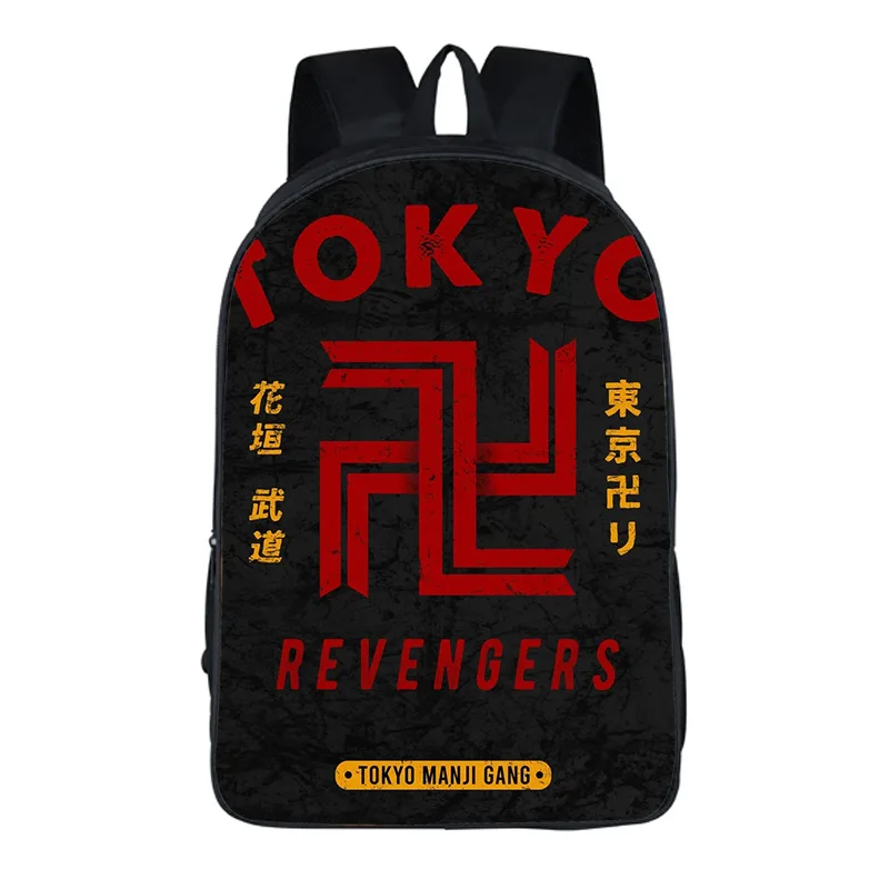 

2021 New Boys Girls Backpack 3D Tokyo Avenger Teenager Cosplay Waterproof Oxford Travel Bags School Bags Print Laptop Bags