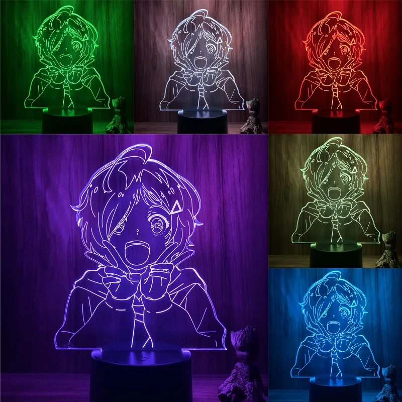 Ночсветильник 3D с аниме чудо-яйцо приоритет ИИ охто милая фигурка 7 цветов