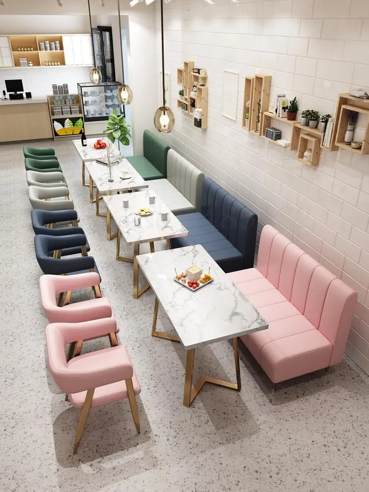 Чайный магазин столы и стулья простой чистый красный ресторан кафе палуба диван