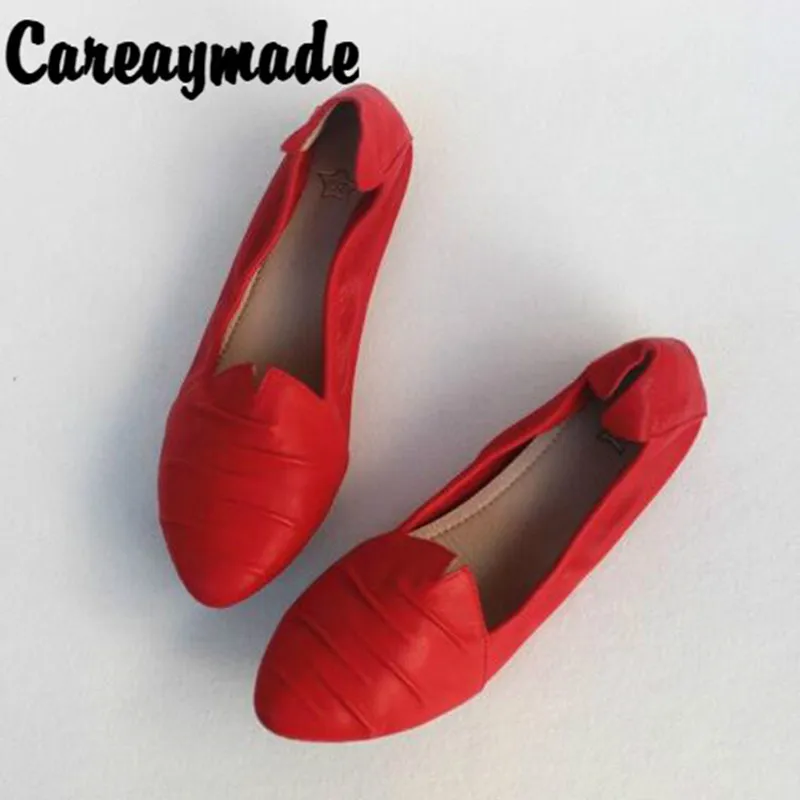 Careaymade на постоянной основе кожи маленьком ртом кеды обувь плоской подошве сапоги