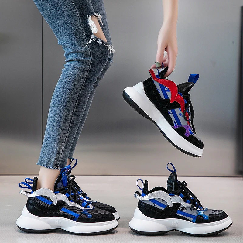 RASMEUP 2019 дышащие женские кроссовки на платформе ботильоны | Обувь