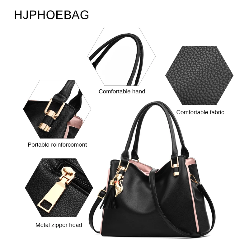 HJPHOEBAG женские кожаные дизайнерские сумки высокого качества на плечо дамские